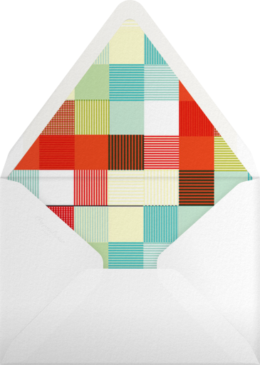Wrapped in Plaid - Photo - Paperless Post Envelope