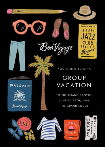 Travel Essentials - Get-Together Invitation by Rifle Paper Co.