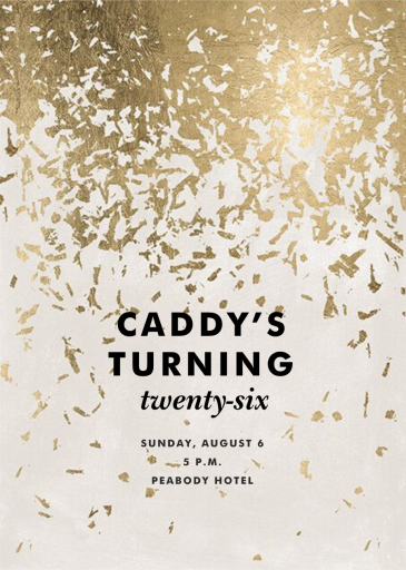 Mezzo Pearl - Birthday Invitation by Kelly Wearstler