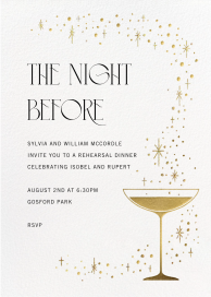 Fizzy Cocktail - Rehearsal Dinner Invitation by Paperless Post