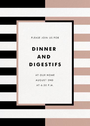 Colorblocked Stripes - Party Invitation by kate-spade-new-york