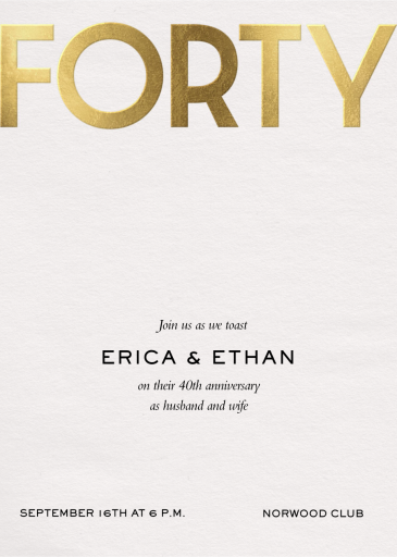 Golden Age - Invitation by Paperless Post