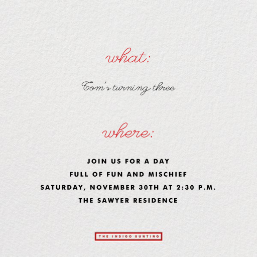 Birthday Faces - First Birthday Invitation by The Indigo Bunting - Back