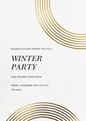 Sand Garden - Corporate Holiday Party Invitation by kate spade new york