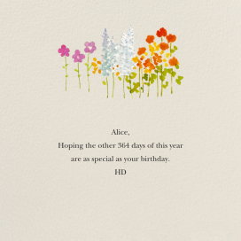 Wildflower Stems - Birthday Card by Felix Doolittle