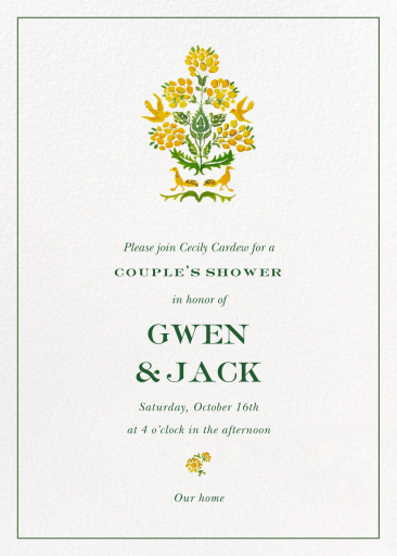 Sunshine Flowers (Inslee Fariss) - Couples' Shower Invitation by Dogwood Hill