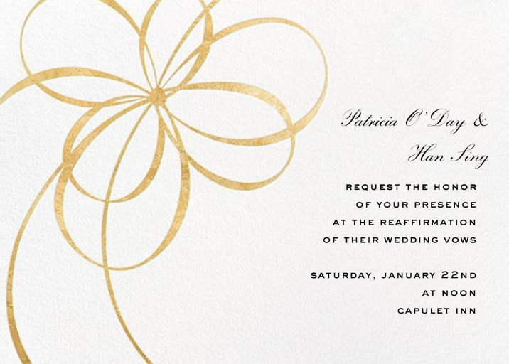 Belle Boulevard Invite - Vow Renewal Invitation by kate spade new york