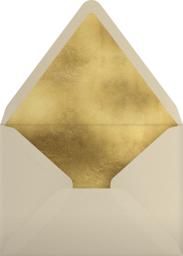 Modern Gold New Year Invitation Envelope