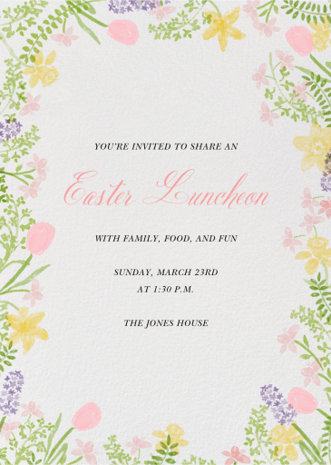 Spring Garden Bed - Easter Invitation by Paperless Post