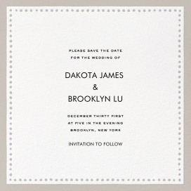 Charlotte Street II (Save the Date) - Save the Date by kate spade new york