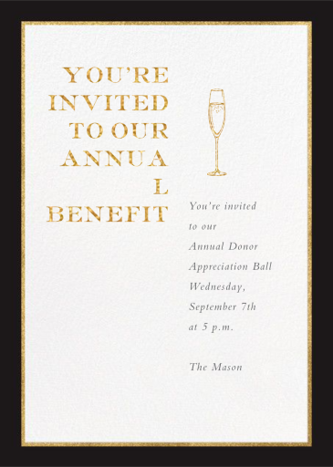 Oro (Tall) - Appreciation Event Invitation by Paperless Post