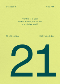 Colorblock Party - Birthday Invitation by Goods Gang