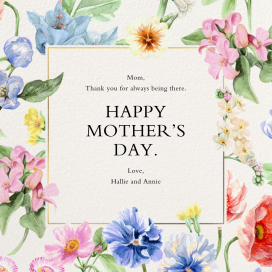 Where Love Blooms - Mother's Day Card by Liberty