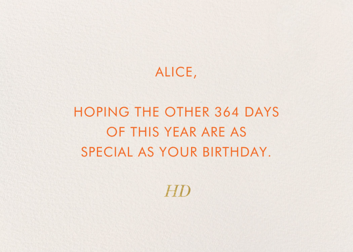 Octopus Birthday (Greeting) by Rifle Paper Co. - Back