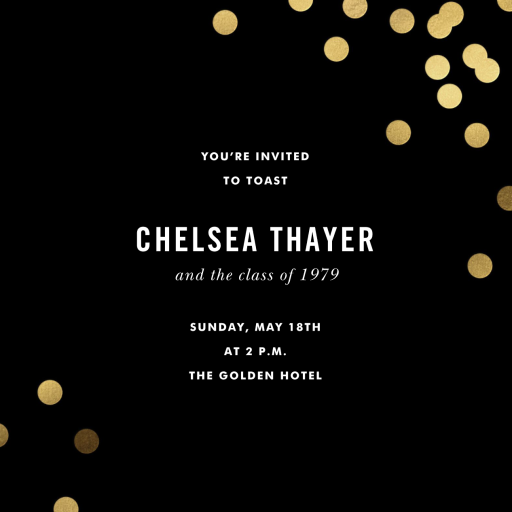 Confetti (Square) - Celebration Invitation by kate spade new york