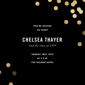 Confetti (Square) - Graduation Party Invitation by kate spade new york