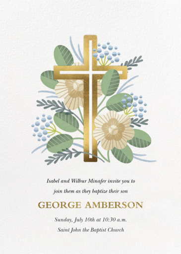 Palm Sunday - Baptism & Christening Invitation by Paperless Post