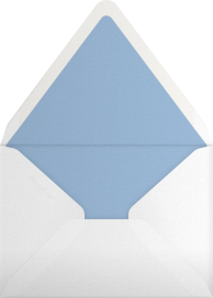 Blue Ombre Simple BBQ Invitation Envelope