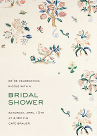Avian Toile - Bridal Shower Invitation by Schumacher