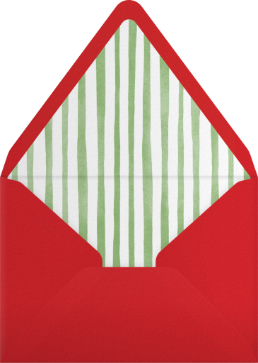 Holiday Cookie Baby Invitation Envelope