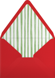 Holiday Cookie Baby Invitation Envelope