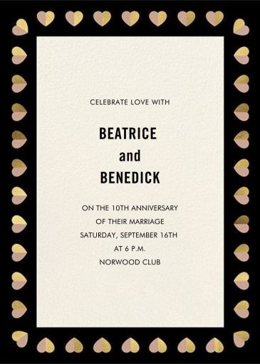 Better Halves Border - Celebration Invitation by kate spade new york