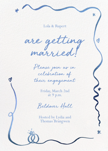 Ribbon Tale - Invitation by Pulp Templates Co.