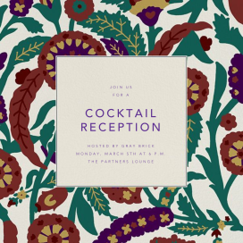 Termez Crewel - Cocktail Party Invitation by Oscar de la Renta