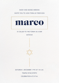 Momentous - Bar & Bat Mitzvah Invitation by Paperless Post