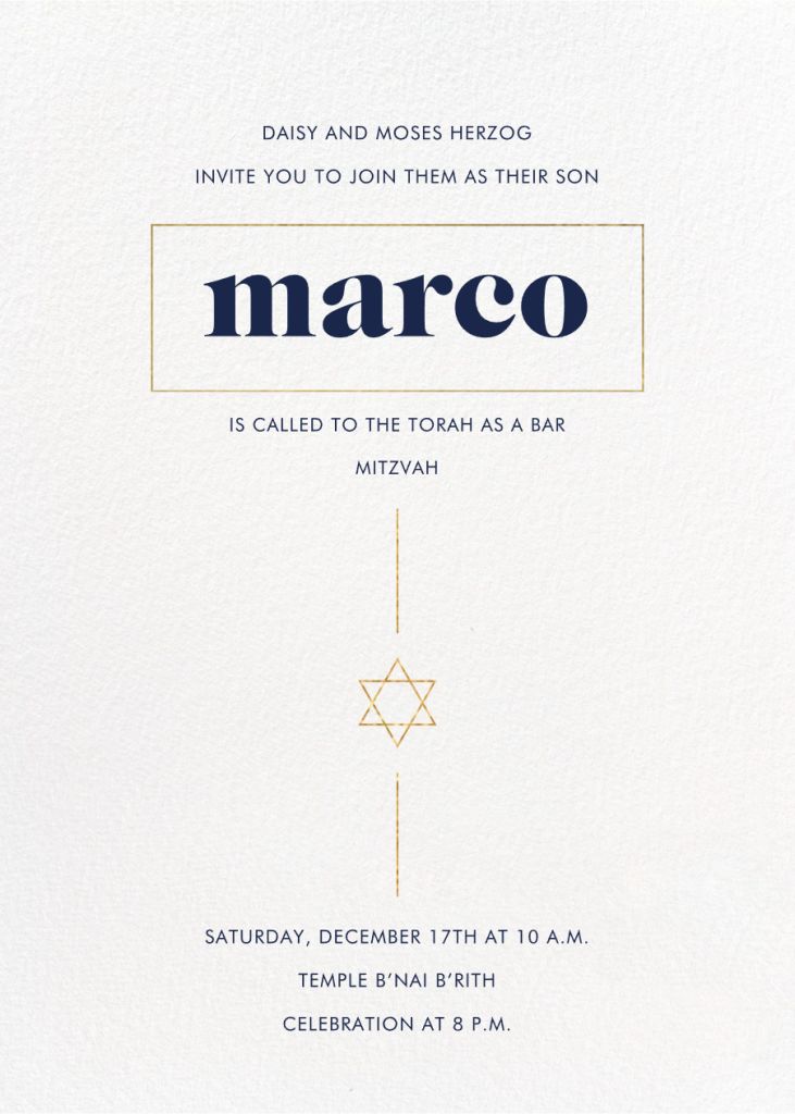 Momentous Invitation