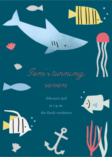 Fins and Things - Invitation by Meri Meri