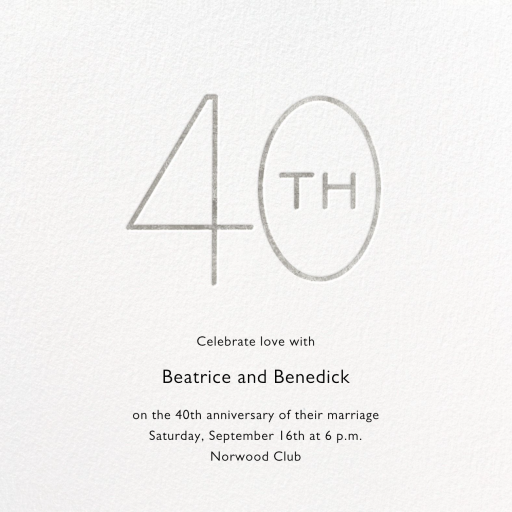 Decade - Anniversary Invitation by Paperless Post