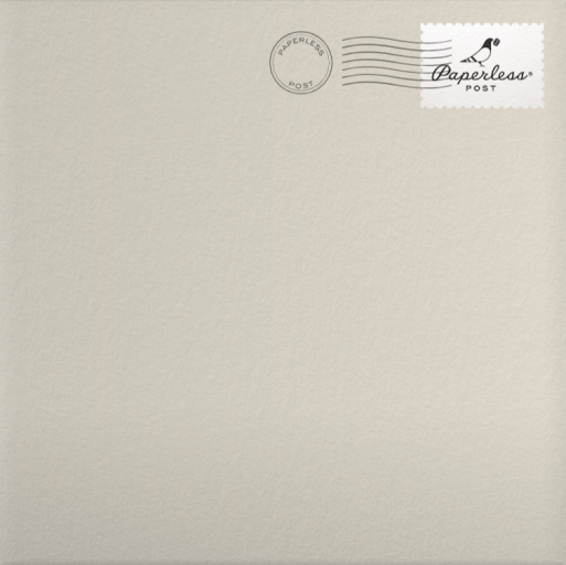 Pine Cone Bow (Square) - Paperless Post Envelope