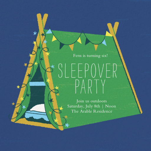 Sleepover Camp - Birthday Invitation by Paperless Post