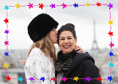 Floral Bunting Border - Mother's Day Card by Linda and Harriett