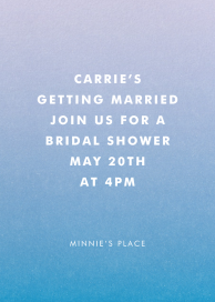 Gradient Full - Bridal Shower Invitation by Paperless Post