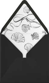 Shell and Script - Save the Date - Ten Story Stationery Envelope