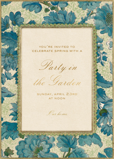 Botanical Frame - Spring Party Invitation by Fin Fellowes
