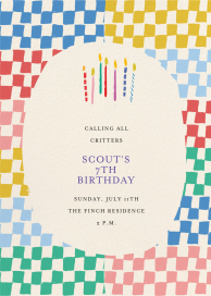 Bold Gingham (Invitation) by Mr. Boddington's Studio