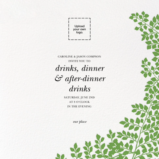 Fern II - Corporate Reception Invitation by Paperless Post