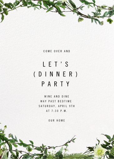 Chincoteague Vine - Dinner Party Invitation by Paperless Post