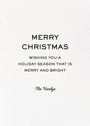 Merry Matriarchy - Christmas Card by Party of One - Back