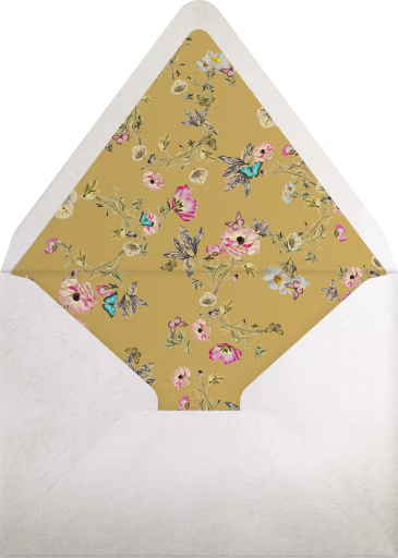 Blue Butterflies - Monique Lhuillier Envelope