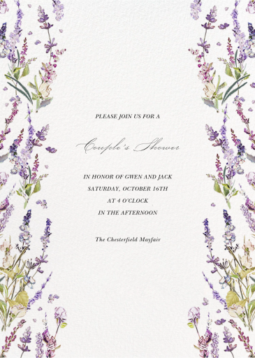 French Lavender - Bridal Shower Invitation by  Monique Lhuillier