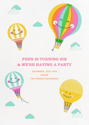 Happy Balloons - Invitation by Hello!Lucky