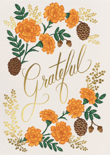 Grateful Harvest (Greeting) - Thanksgiving Card by Rifle Paper Co.
