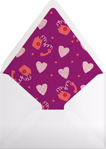 Heart Cord - Paperless Post Envelope