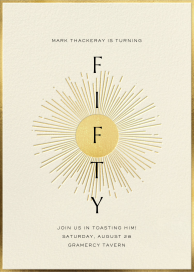 Golden Starburst by Paperless Post