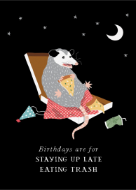 Awesome Opossum - Birthday Card by Party of One