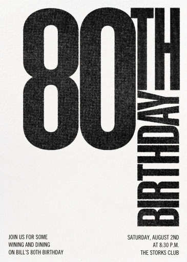 Biggie - Birthday Invitation by Paperless Post